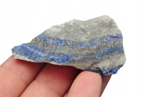 * LAPIS LAZULI SUROWY OKAZ FANTASTYCZNY PRZEKRÓJ NR 3 *