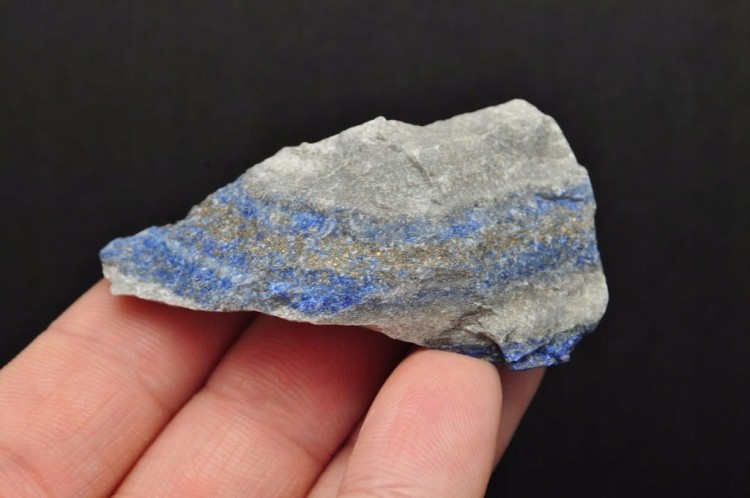 * LAPIS LAZULI SUROWY OKAZ FANTASTYCZNY PRZEKRÓJ NR 3 *