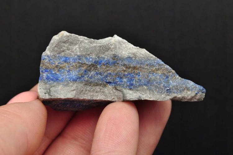 * LAPIS LAZULI SUROWY OKAZ FANTASTYCZNY PRZEKRÓJ NR 3 *
