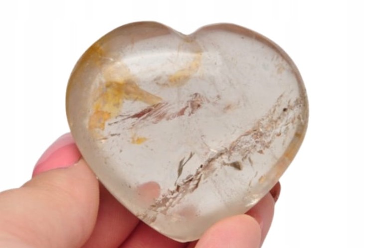 * KRYSZTAŁ GÓRSKI SERCE CZYSTY MINERAŁ NATURALNY DO KOLEKCJI NR H38 *