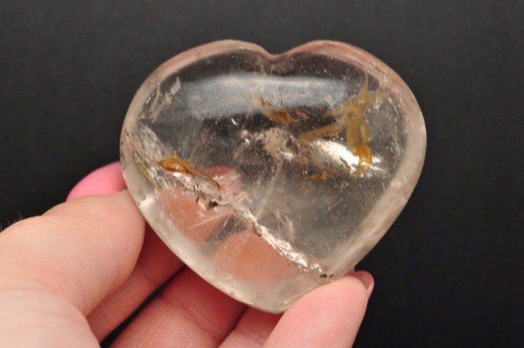 * KRYSZTAŁ GÓRSKI SERCE CZYSTY MINERAŁ NATURALNY DO KOLEKCJI NR H38 *