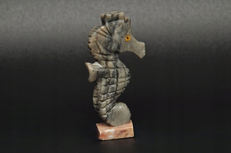 * STEATYT KAMIEŃ MYDLANY KONIK MORSKI KOŃ FIGURKA JAKO OZDOBA NR 56 *