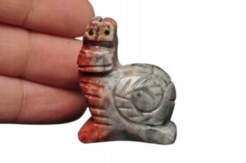 * STEATYT KAMIEŃ MYDLANY PERU ŚLIMAK CUDOWNA FIGURKA DO KOLEKCJI NR 65 *