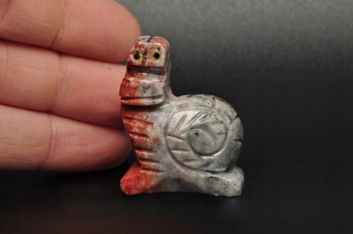 * STEATYT KAMIEŃ MYDLANY PERU ŚLIMAK CUDOWNA FIGURKA DO KOLEKCJI NR 65 *