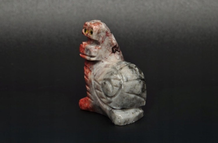 * STEATYT KAMIEŃ MYDLANY PERU ŚLIMAK CUDOWNA FIGURKA DO KOLEKCJI NR 65 *