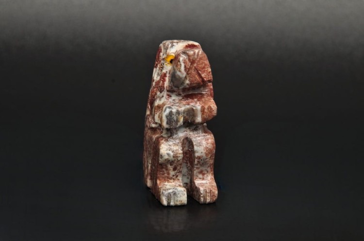 * STEATYT KAMIEŃ MYDLANY PERU FIGURKA PIES RZEŹBA PSA RĘKODZIEŁO NR 64 *