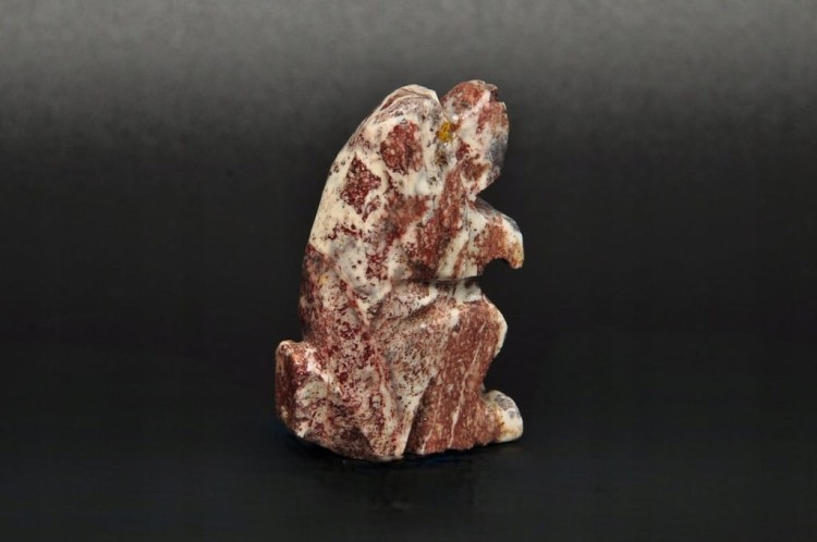 * STEATYT KAMIEŃ MYDLANY PERU FIGURKA PIES RZEŹBA PSA RĘKODZIEŁO NR 64 *