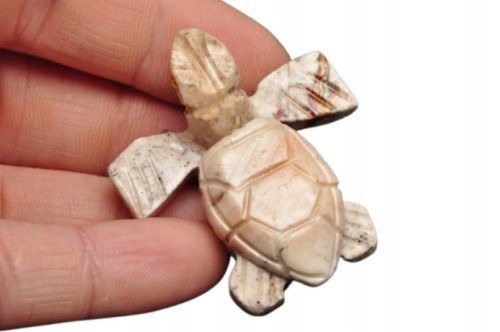 * STEATYT KAMIEŃ MYDLANY PERU ŻÓŁW ORYGINALNE RĘKODZIEŁO NR 105 *