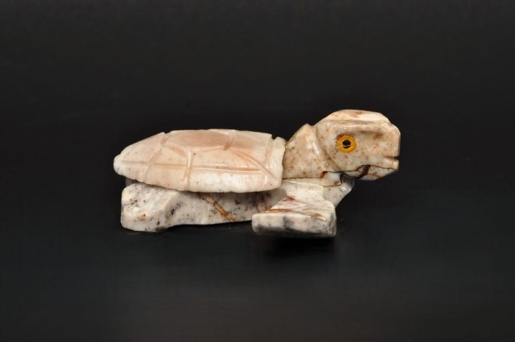 * STEATYT KAMIEŃ MYDLANY PERU ŻÓŁW ORYGINALNE RĘKODZIEŁO NR 105 *