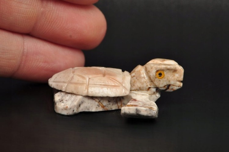 * STEATYT KAMIEŃ MYDLANY PERU ŻÓŁW ORYGINALNE RĘKODZIEŁO NR 105 *