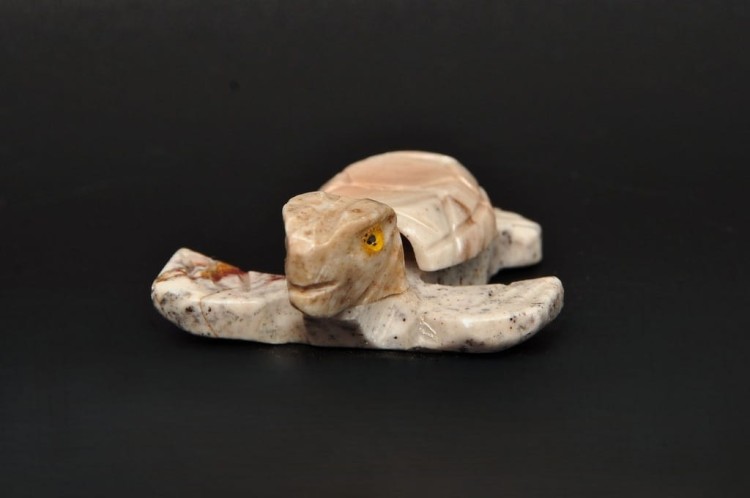 * STEATYT KAMIEŃ MYDLANY PERU ŻÓŁW ORYGINALNE RĘKODZIEŁO NR 105 *