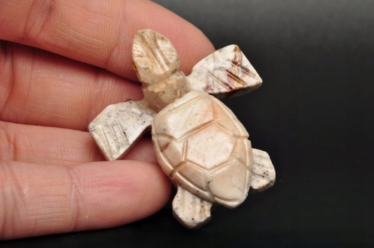 * STEATYT KAMIEŃ MYDLANY PERU ŻÓŁW ORYGINALNE RĘKODZIEŁO NR 105 *