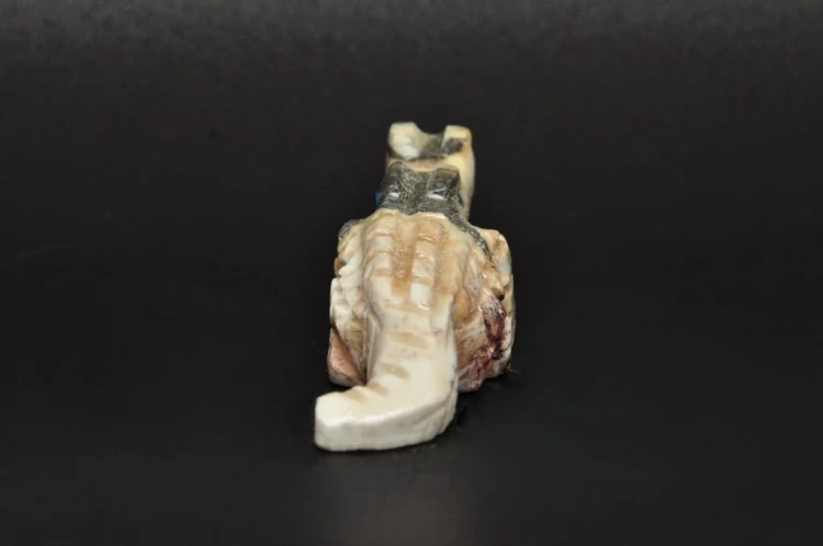 * STEATYT KAMIEŃ MYDLANY PERU KROKODYL NATURALNY OKAZ CIEKAWY PRZEKRÓJ 104