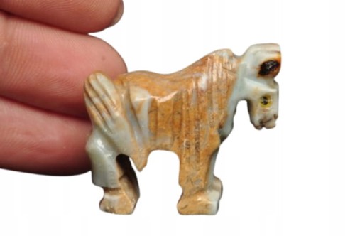 * STEATYT KAMIEŃ MYDLANY PERU KOŃ FIGURKA DO KOLEKCJI NR 102 *