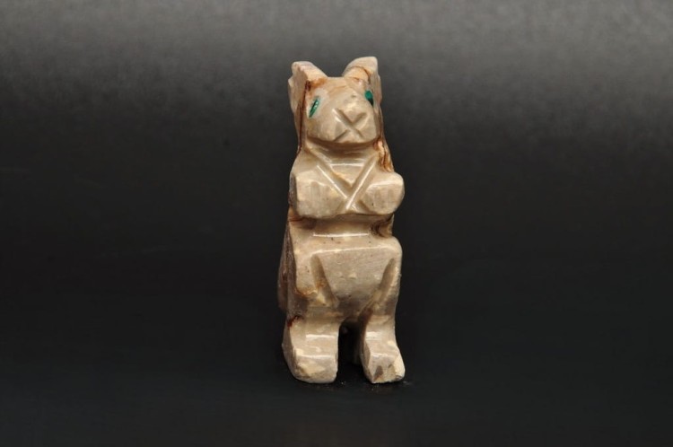 * STEATYT KAMIEŃ MYDLANY PERU KANGUR ŚLICZNA FIGURKA JAKO DEKORACJA NR 101