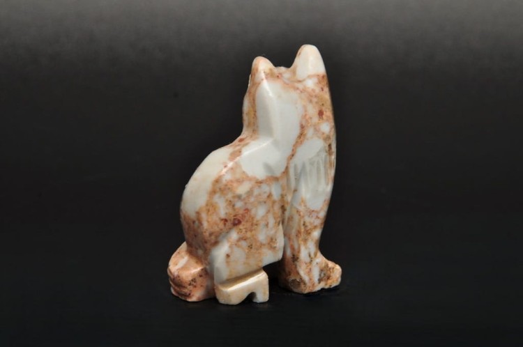 * STEATYT KAMIEŃ MYDLANY PERU KOT JASNA BARWA ELEGANCKA OZDOBA NR 100 *