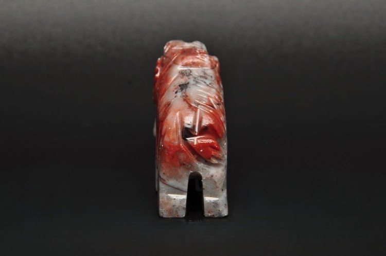 * STEATYT KAMIEŃ MYDLANY PERU MAMUT BRĄZOWY ODCIEŃ PRAWDZIWE RĘKODZIEŁO 99