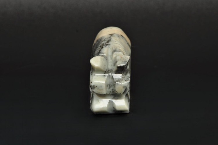 * STEATYT KAMIEŃ MYDLANY PERU HIPOPOTAM PRAWDZIWE RĘKODZIEŁO NR 97 *