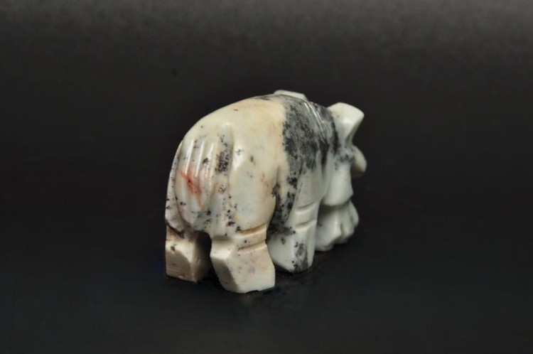 * STEATYT KAMIEŃ MYDLANY PERU HIPOPOTAM PRAWDZIWE RĘKODZIEŁO NR 97 *