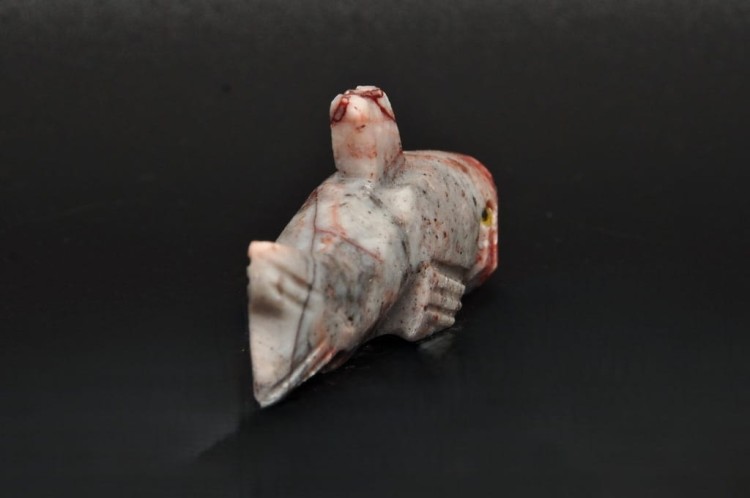 * STEATYT KAMIEŃ MYDLANY PERU RYBA WIELOKOLOROWY OKAZ NR 96 *