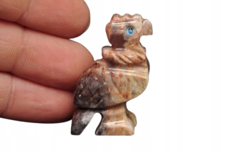 * STEATYT KAMIEŃ MYDLANY PERU FIGURKA ŚLICZNY PTAK KAMIEŃ NATURALNY NR 93 *
