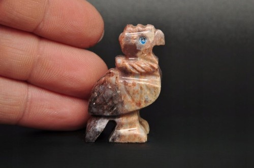 * STEATYT KAMIEŃ MYDLANY PERU FIGURKA ŚLICZNY PTAK KAMIEŃ NATURALNY NR 93 *