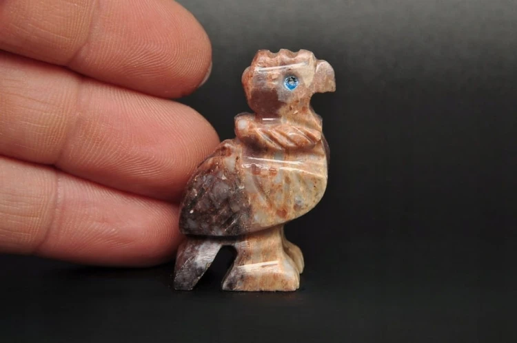 * STEATYT KAMIEŃ MYDLANY PERU FIGURKA ŚLICZNY PTAK KAMIEŃ NATURALNY NR 93 *