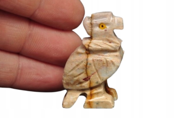 * STEATYT KAMIEŃ MYDLANY PERU FIGURKA PTAK DOBRA JAKOŚĆ MINERAŁ NR 92 *