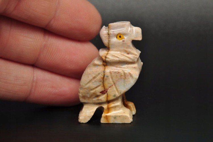 * STEATYT KAMIEŃ MYDLANY PERU FIGURKA PTAK DOBRA JAKOŚĆ MINERAŁ NR 92 *