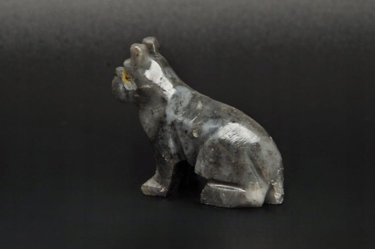 * STEATYT KAMIEŃ MYDLANY PERU FIGURKA PIES RĘKODZIEŁO NR 91 *