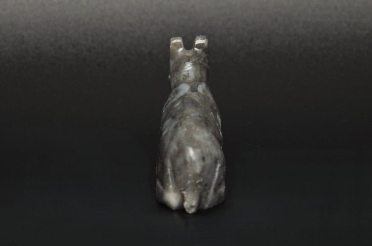 * STEATYT KAMIEŃ MYDLANY PERU FIGURKA PIES RĘKODZIEŁO NR 91 *