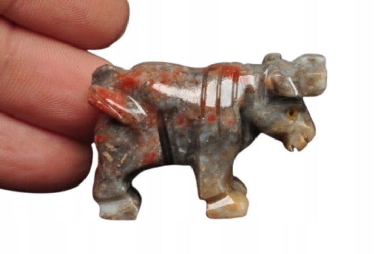 * STEATYT KAMIEŃ MYDLANY PERU RENIFER MINERAŁ CIEKAWA BARWA NR 90 *