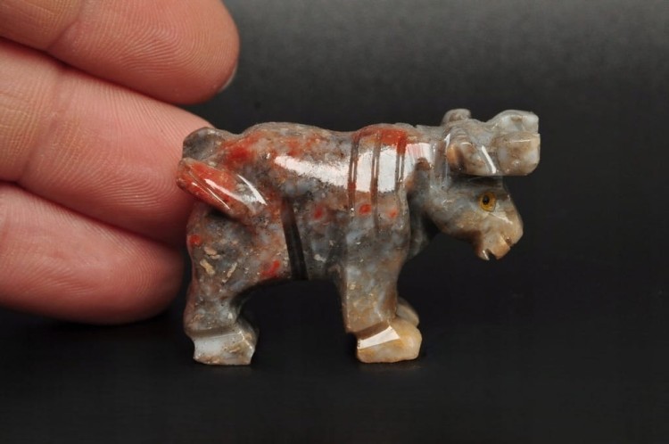 * STEATYT KAMIEŃ MYDLANY PERU RENIFER MINERAŁ CIEKAWA BARWA NR 90 *