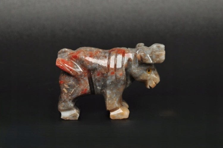 * STEATYT KAMIEŃ MYDLANY PERU RENIFER MINERAŁ CIEKAWA BARWA NR 90 *