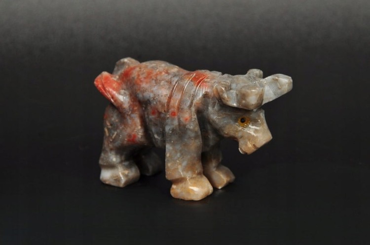 * STEATYT KAMIEŃ MYDLANY PERU RENIFER MINERAŁ CIEKAWA BARWA NR 90 *