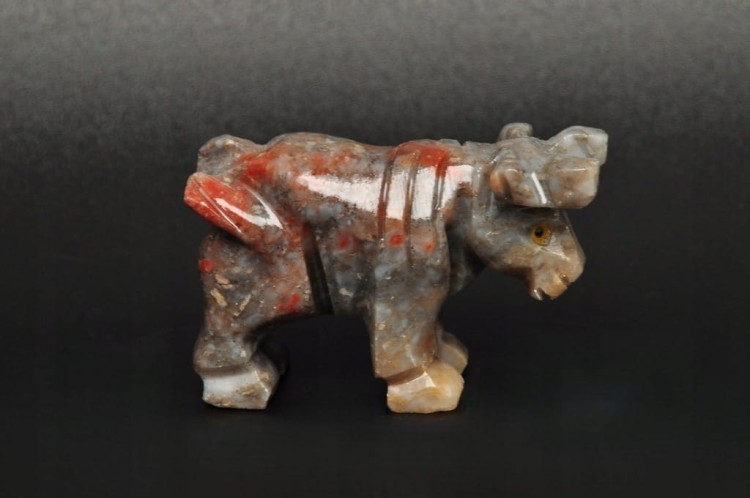 * STEATYT KAMIEŃ MYDLANY PERU RENIFER MINERAŁ CIEKAWA BARWA NR 90 *