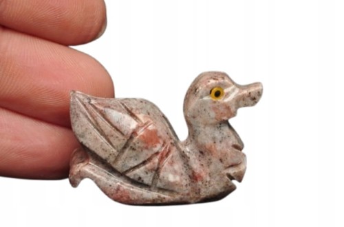 * STEATYT KAMIEŃ MYDLANY PERU KACZKA PTAK KAMIEŃ NATURALNY NR 88 *