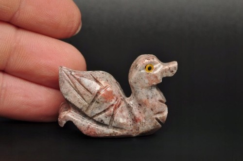 * STEATYT KAMIEŃ MYDLANY PERU KACZKA PTAK KAMIEŃ NATURALNY NR 88 *