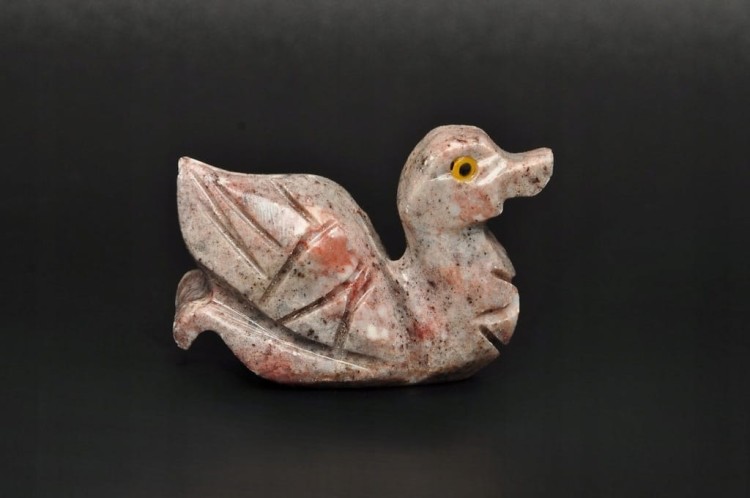 * STEATYT KAMIEŃ MYDLANY PERU KACZKA PTAK KAMIEŃ NATURALNY NR 88 *