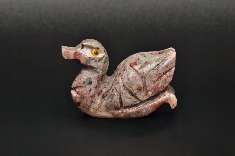 * STEATYT KAMIEŃ MYDLANY PERU KACZKA PTAK KAMIEŃ NATURALNY NR 88 *