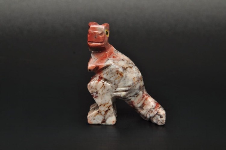 * STEATYT KAMIEŃ MYDLANY PERU DINOZAUR FANTASTYCZNY PRZEKRÓJ NR 87 *