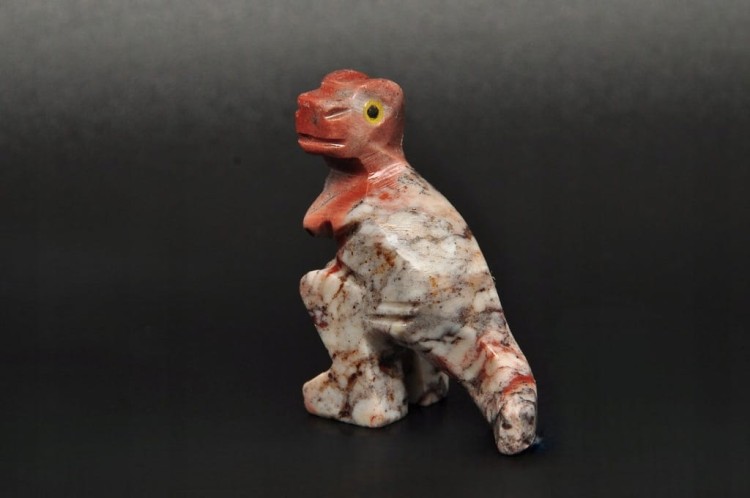 * STEATYT KAMIEŃ MYDLANY PERU DINOZAUR FANTASTYCZNY PRZEKRÓJ NR 87 *