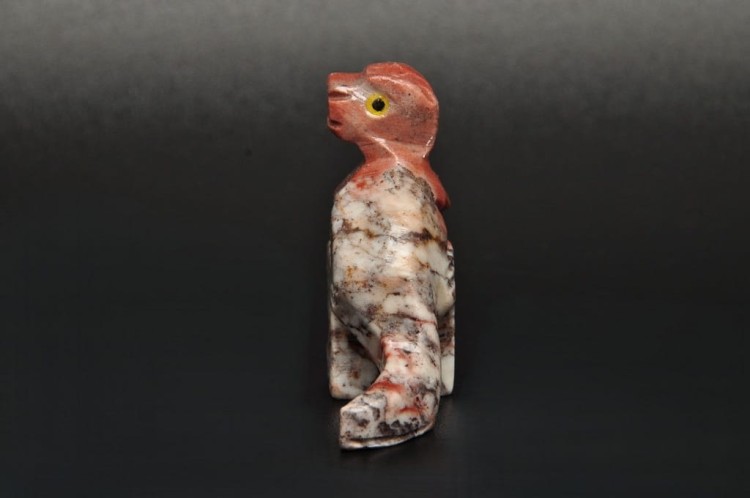 * STEATYT KAMIEŃ MYDLANY PERU DINOZAUR FANTASTYCZNY PRZEKRÓJ NR 87 *