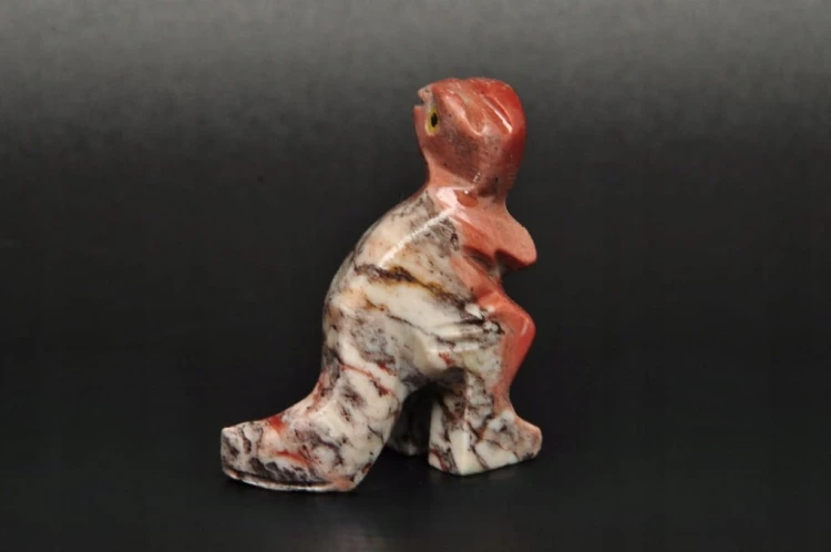 * STEATYT KAMIEŃ MYDLANY PERU DINOZAUR FANTASTYCZNY PRZEKRÓJ NR 87 *