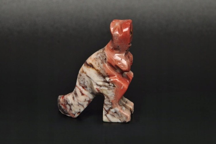 * STEATYT KAMIEŃ MYDLANY PERU DINOZAUR FANTASTYCZNY PRZEKRÓJ NR 87 *