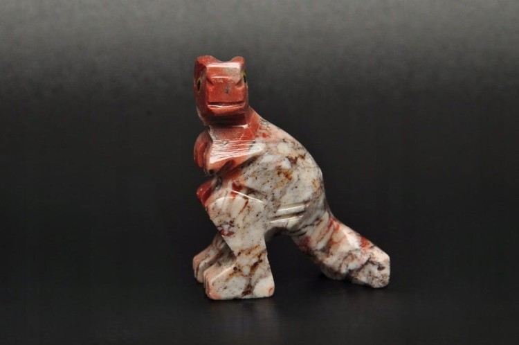 * STEATYT KAMIEŃ MYDLANY PERU DINOZAUR FANTASTYCZNY PRZEKRÓJ NR 87 *