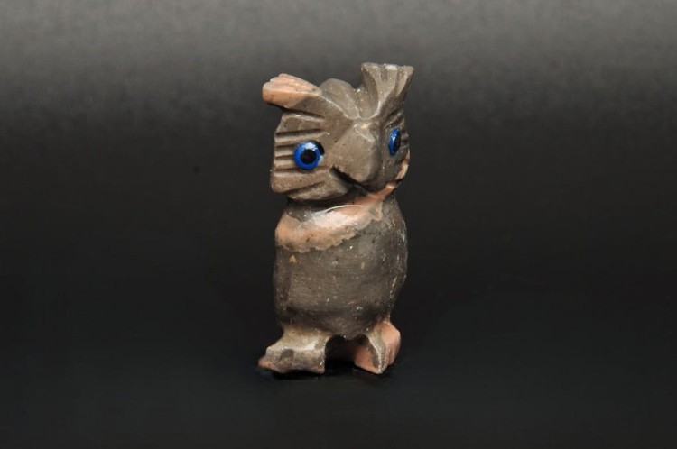 * STEATYT KAMIEŃ MYDLANY PERU PIĘKNA SOWA DO KOLEKCJI OKAZ NR 86 *