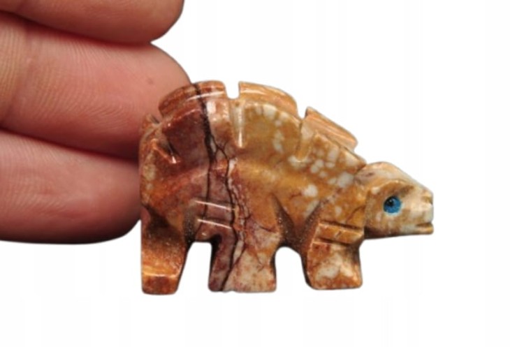 * STEATYT KAMIEŃ MYDLANY PERU DINOZAUR KAMIEŃ NATURALNY JAKO OZDOBA NR 82 *