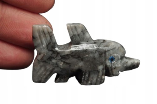 * STEATYT KAMIEŃ MYDLANY PERU RYBA BARDZO DOBRA JAKOŚĆ OKAZ NR 77 *