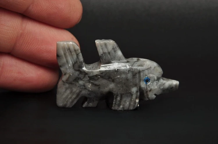 * STEATYT KAMIEŃ MYDLANY PERU RYBA BARDZO DOBRA JAKOŚĆ OKAZ NR 77 *